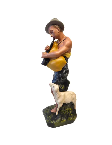 Bagpiper with Sheep, 30 cm Nativity Figure
