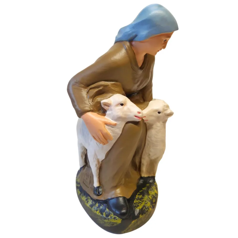 Shepherdess with Sheep, 30 cm Nativity Figure