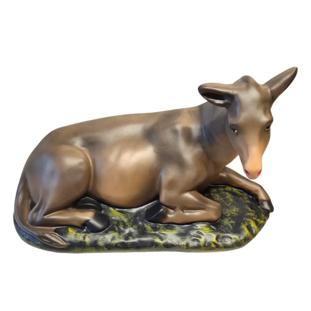Donkey in Plaster, 40 cm Nativity Figure