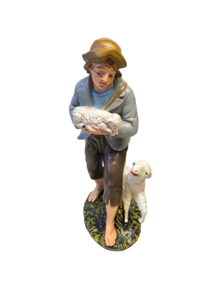 Shepherd with Lamb and Sheep, 40 cm Nativity Figure