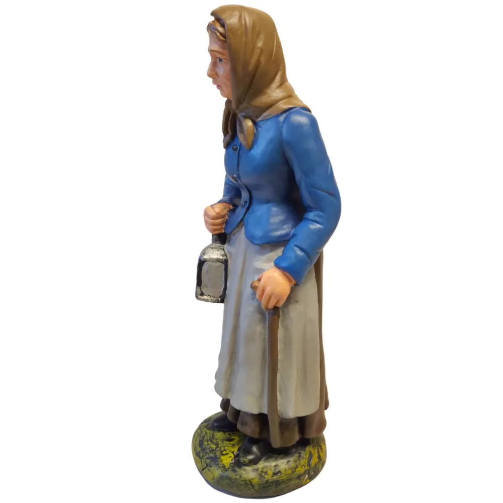 lderly Woman with Lantern, 40 cm Nativity Figure
