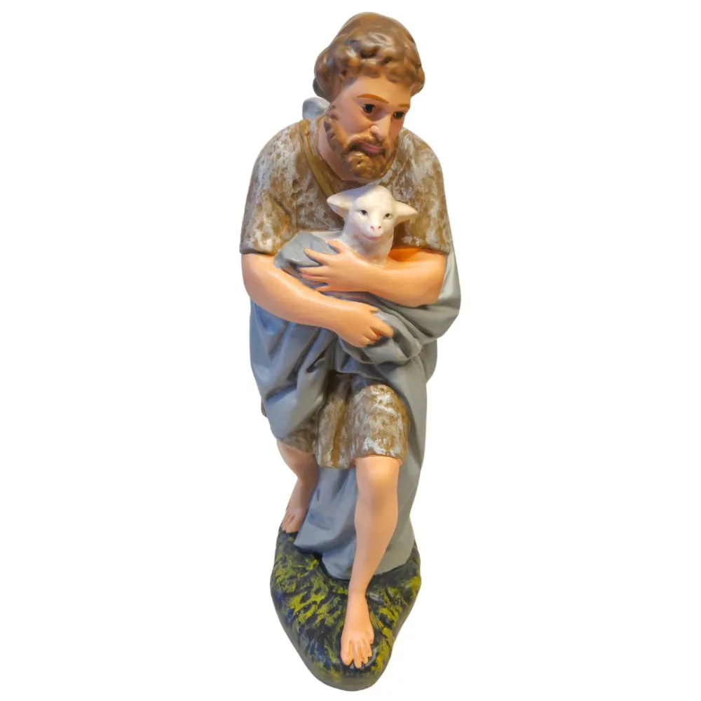 Traveler with Lamb, 40 cm Nativity Figure