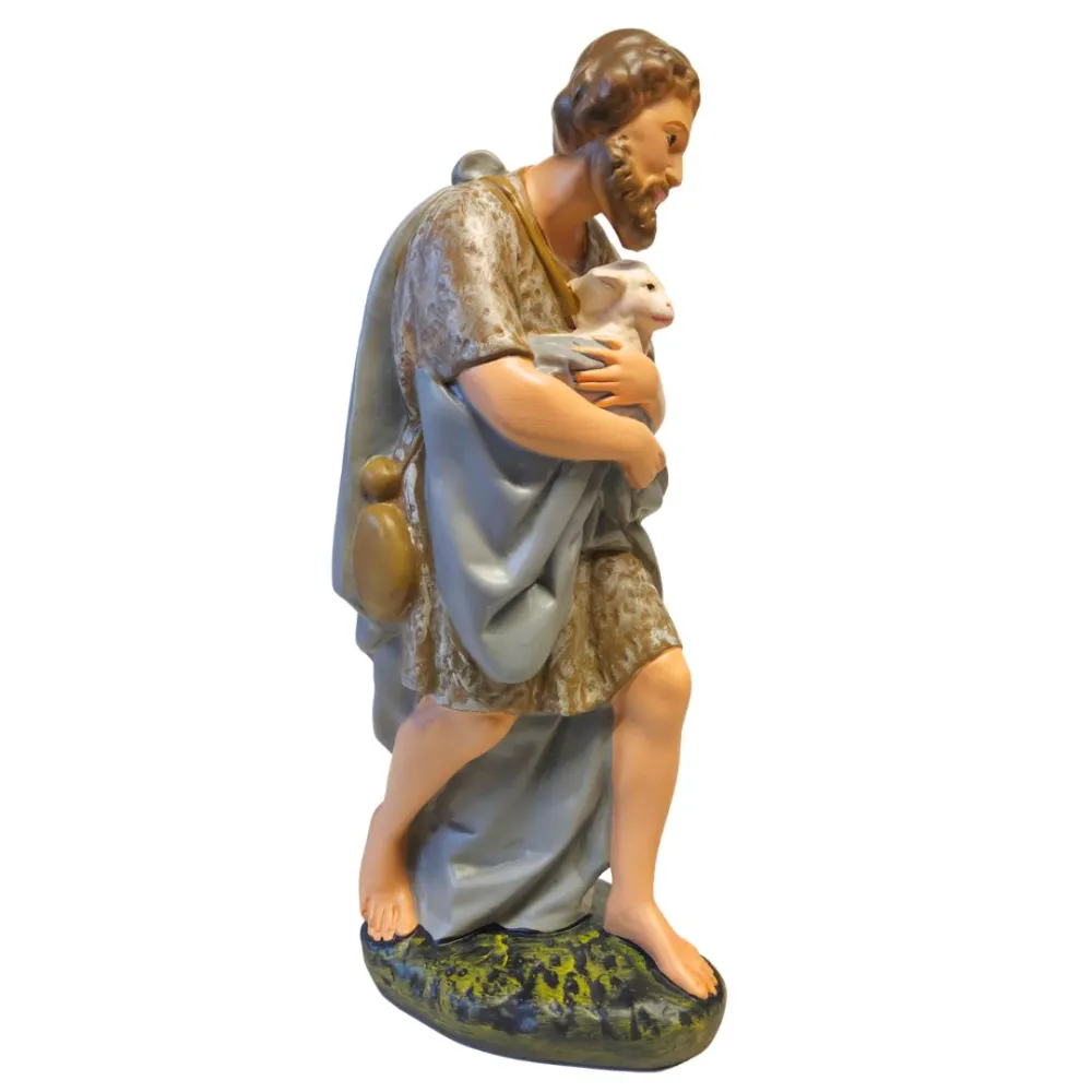 Traveler with Lamb, 40 cm Nativity Figure