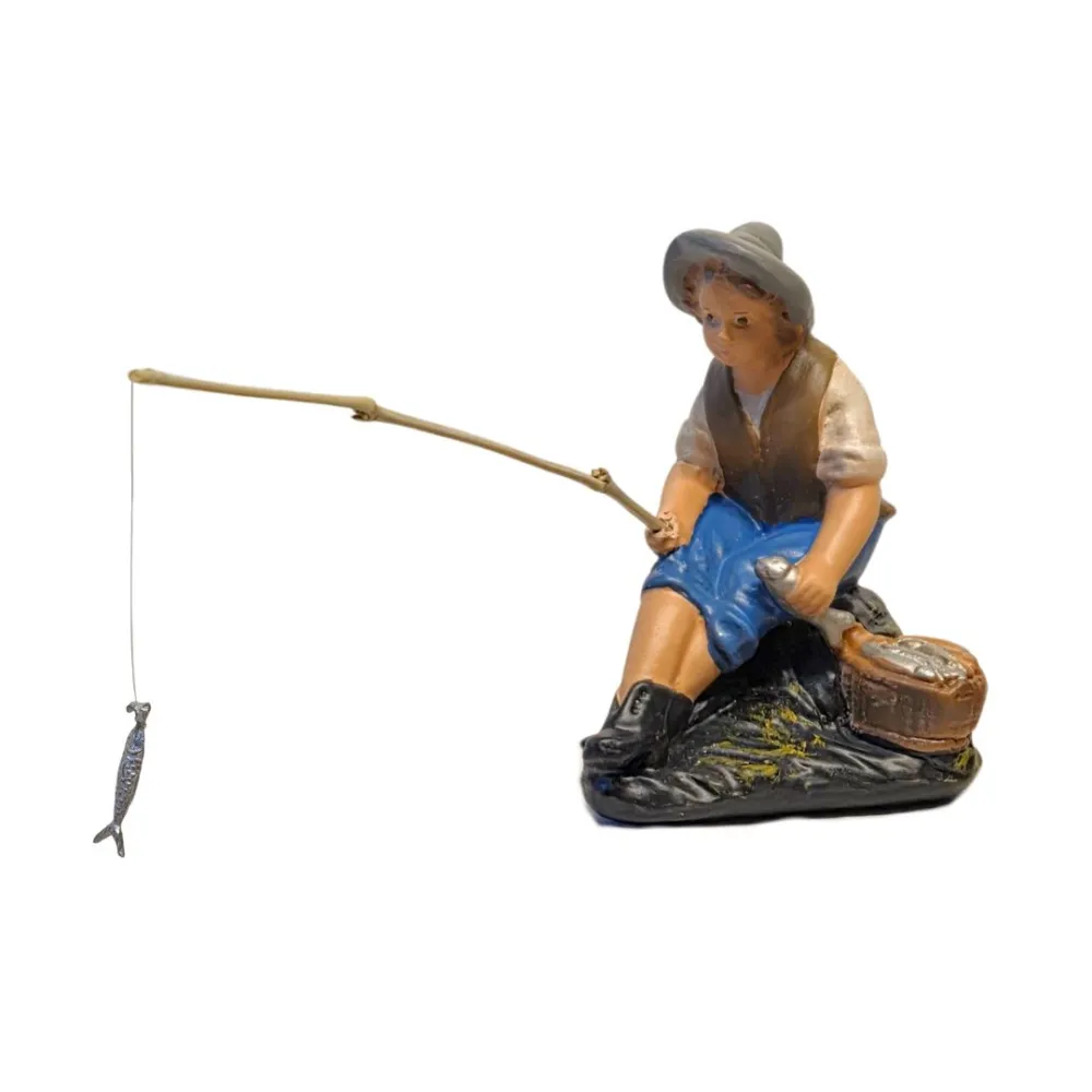 Child Fisherman, 10 cm Nativity Figure