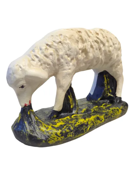 Set of 3 Sheep in Plaster, 40 cm Nativity Figures