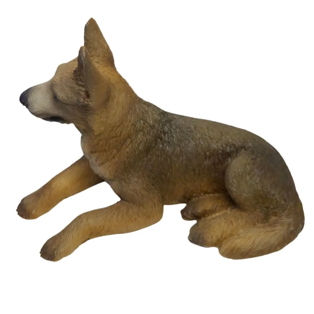 Lying German Shepherd Dog in Resin for 30 cm Nativity Figures