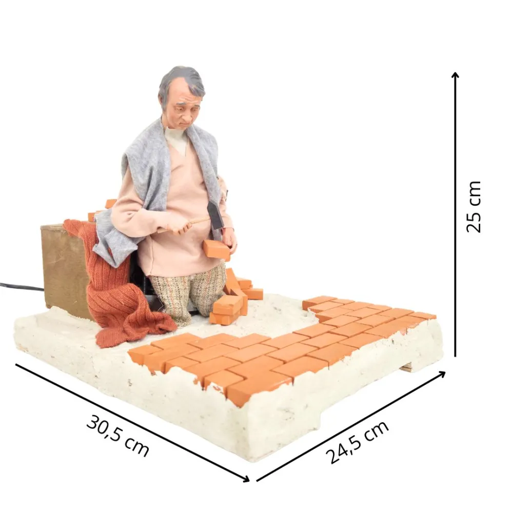 Animated Traditional Mason - 30 cm