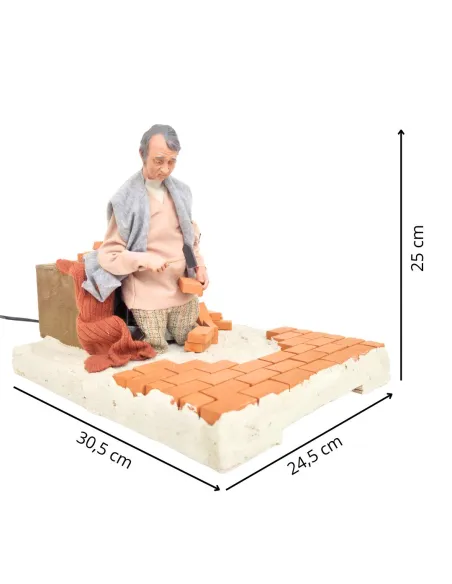 Animated Traditional Mason - 30 cm