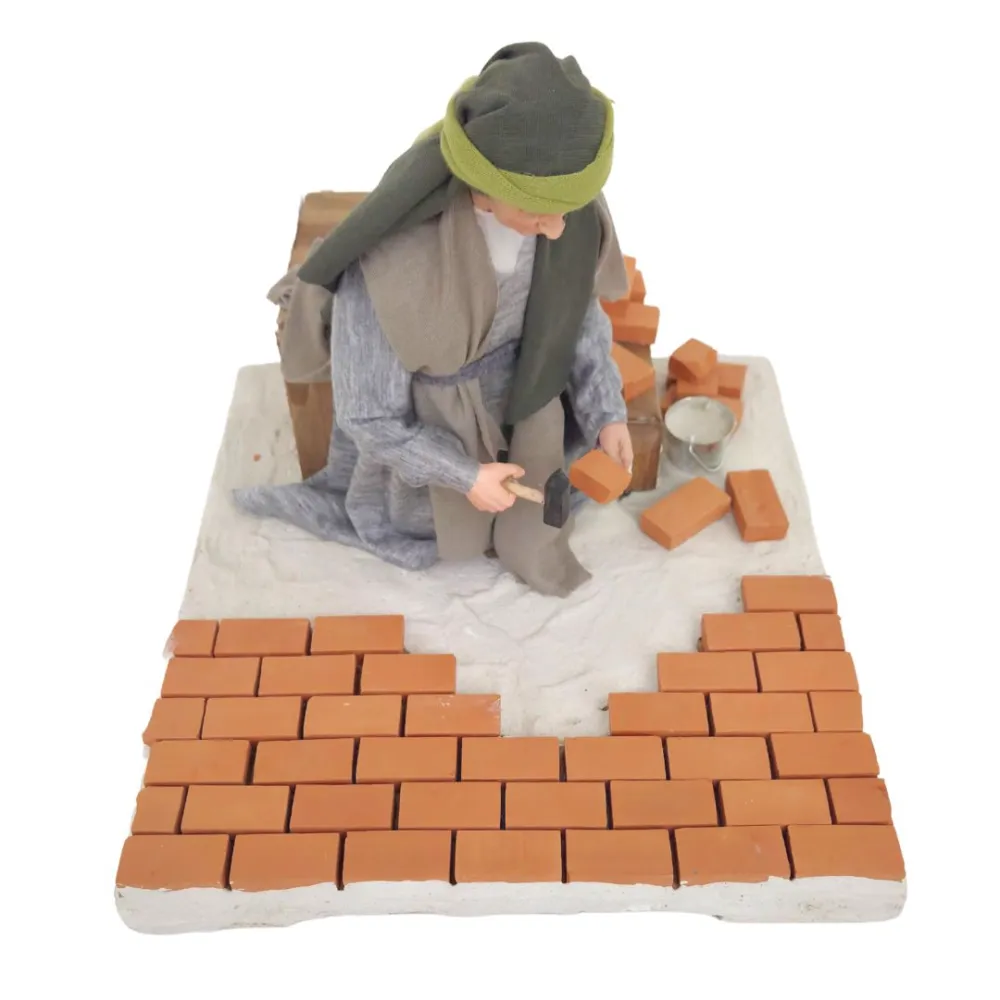 Animated Palestinian Mason - 30 cm