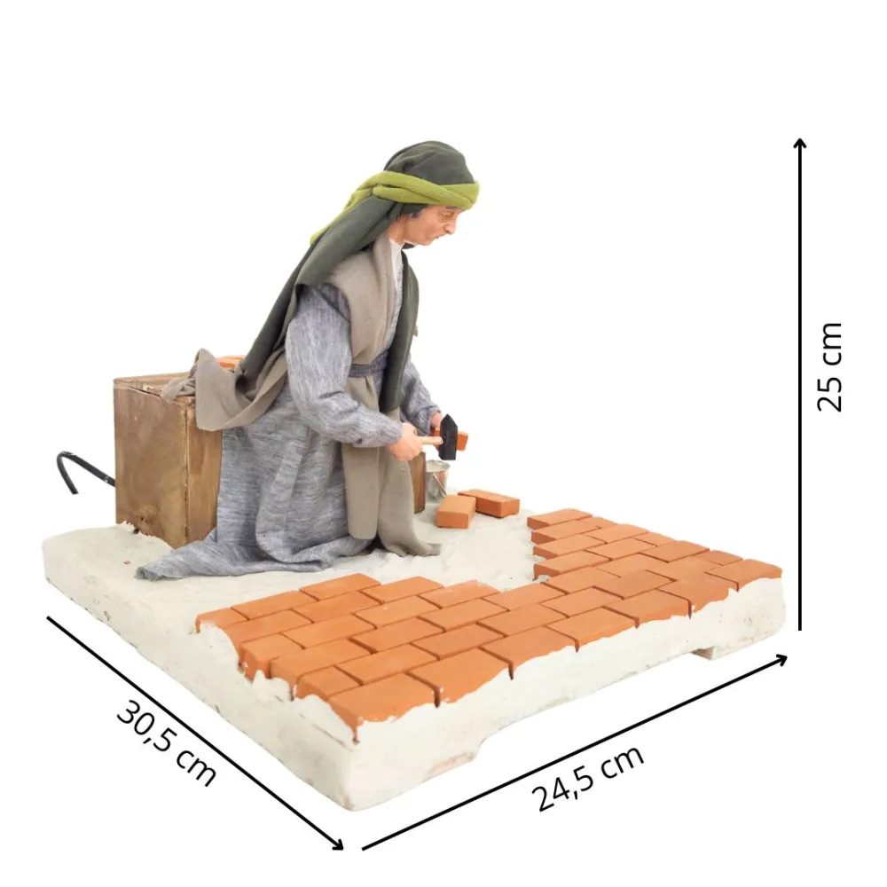Animated Palestinian Mason - 30 cm