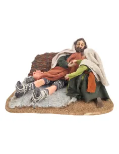 Animated Palestinian Beggar with Child - 30 cm 2