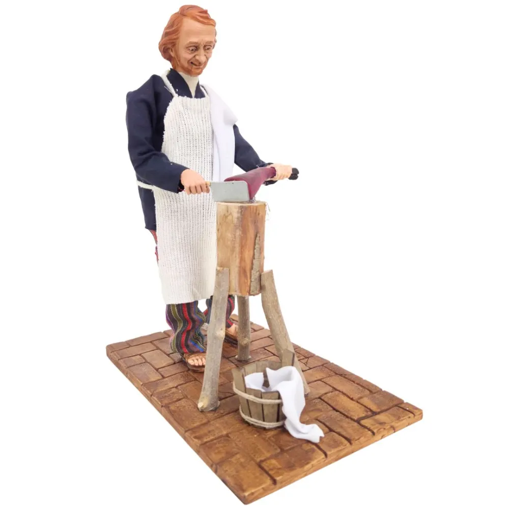 Animated Traditional Butcher - 30 cm