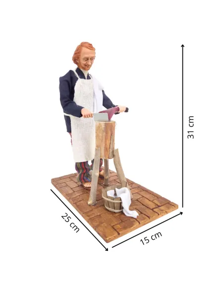 Animated Traditional Butcher - 30 cm