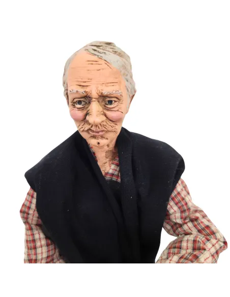 Animated Traditional Carpenter with Brace and Bit - 30 cm