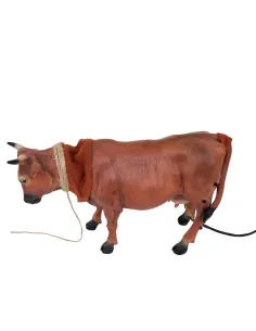 Animated Brown Cow with Moving Tail for 30 cm Nativity Figure 2