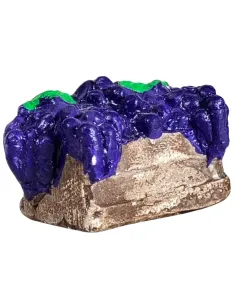 Cassetta con uva rossa in gesso per statue da 8-10 cm 2