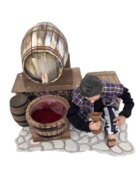 Animated Traditional Wine Taster - 30 cm