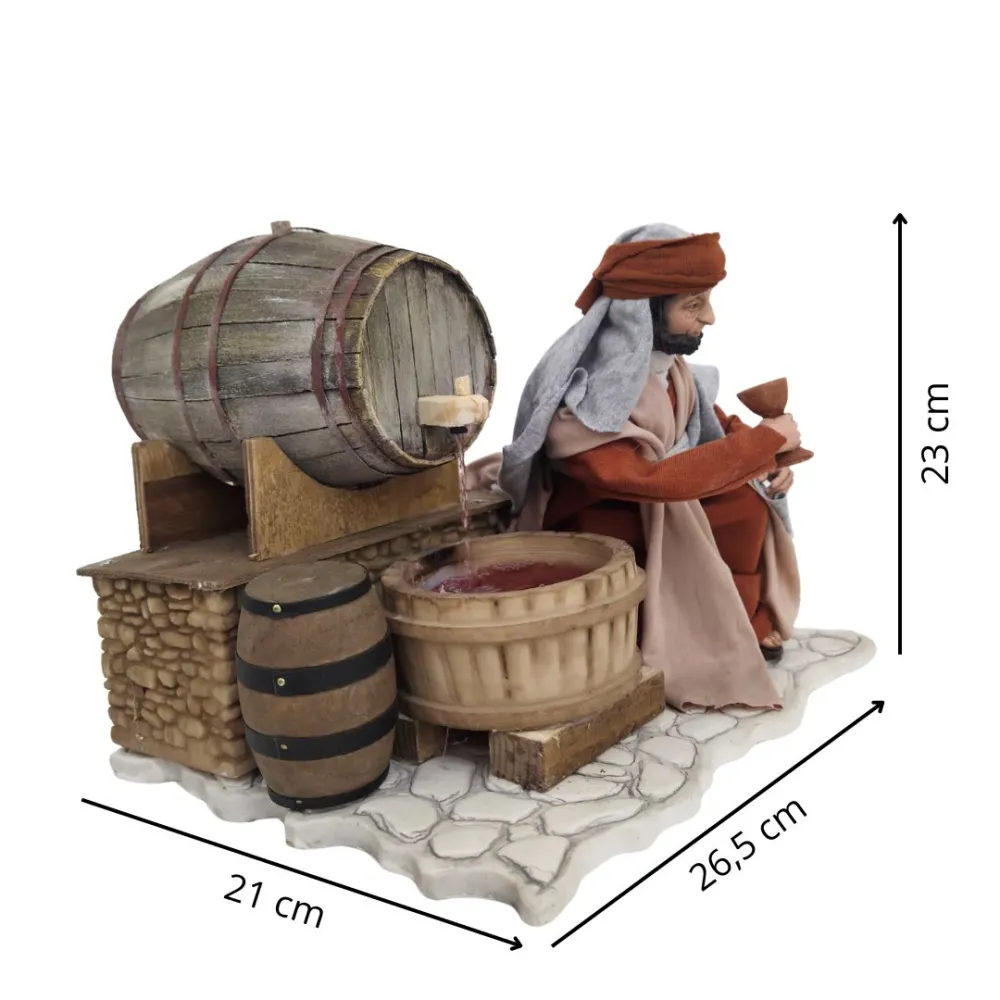 Animated Palestinian Wine Taster - 30 cm