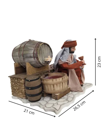 Animated Palestinian Wine Taster - 30 cm