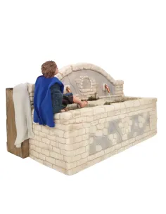 Bambino popolare alla fonte in resina in movimento per statue da 30 cm 2