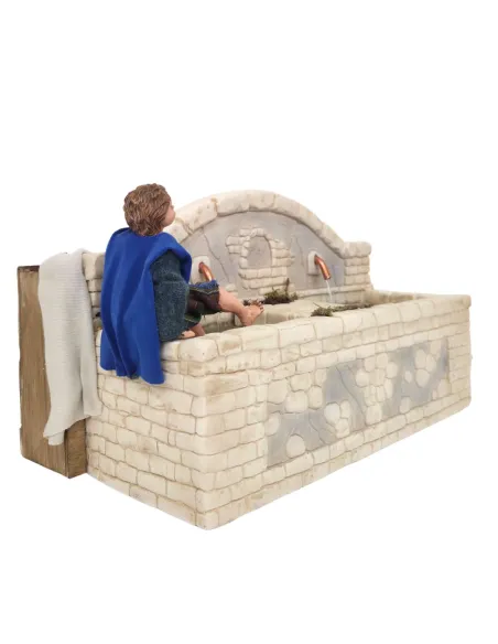 Animated Traditional Child at the Fountain, for 30 cm Nativity Figure