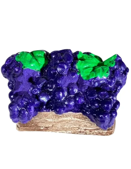 Cassetta con uva rossa in gesso per statue da 8-10 cm