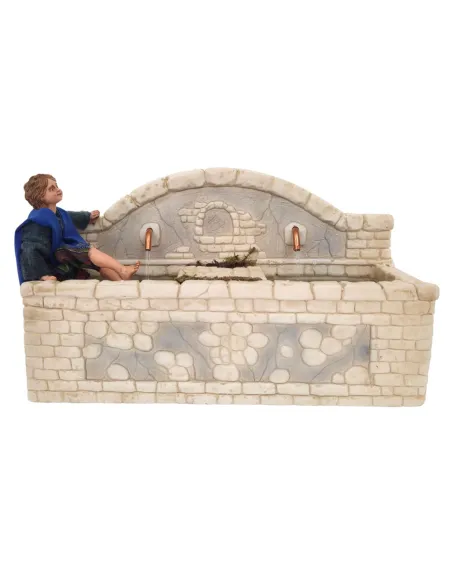 Animated Traditional Child at the Fountain, for 30 cm Nativity Figure