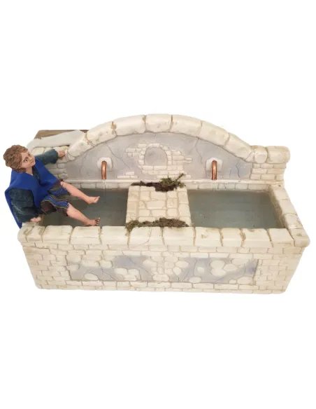 Animated Traditional Child at the Fountain, for 30 cm Nativity Figure