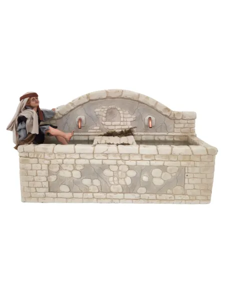 Animated Palestinian Child at the Fountain, for 30 cm Nativity Figure
