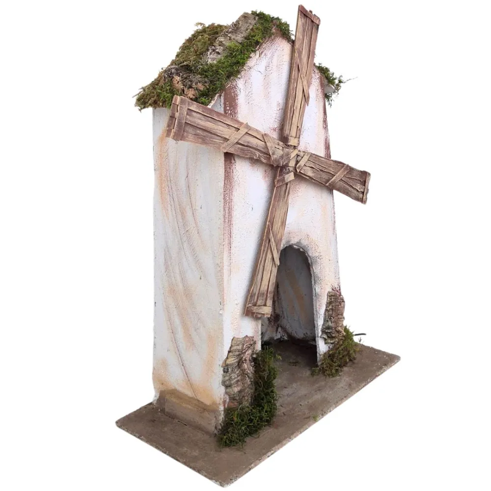 Animated Wooden Windmill, for 30 cm Nativity Figures