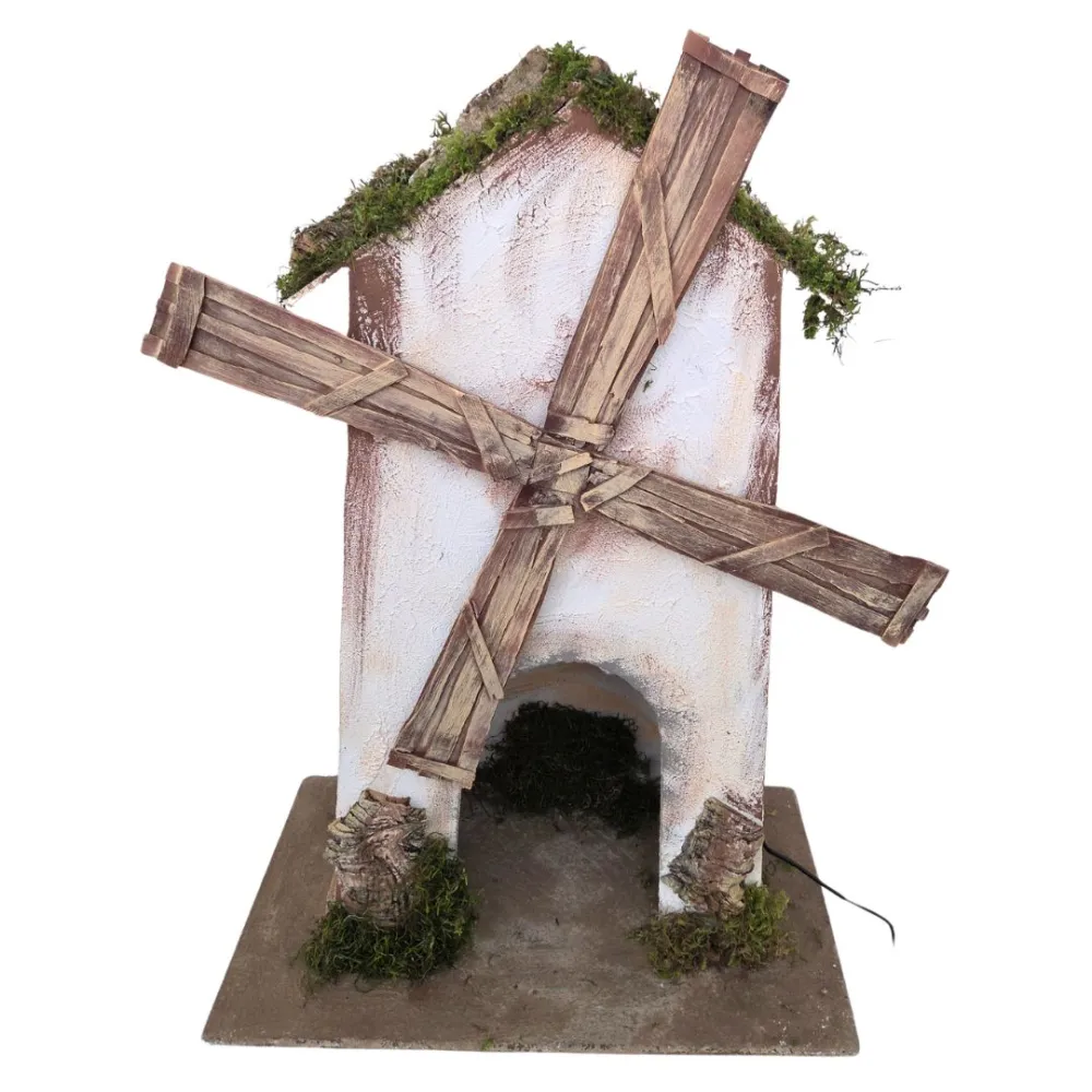 Animated Wooden Windmill, for 30 cm Nativity Figures
