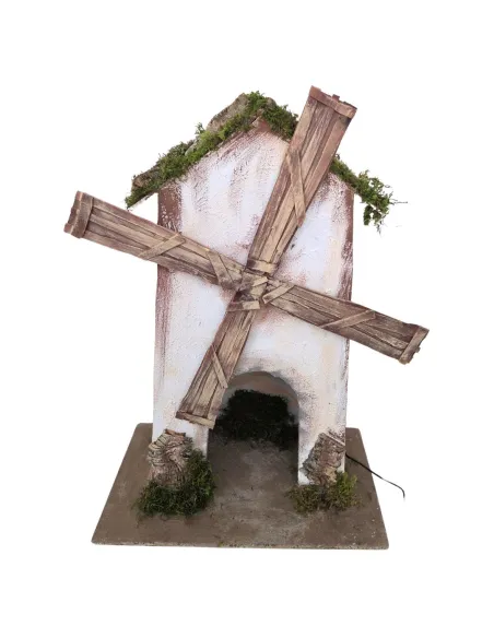 Animated Wooden Windmill, for 30 cm Nativity Figures