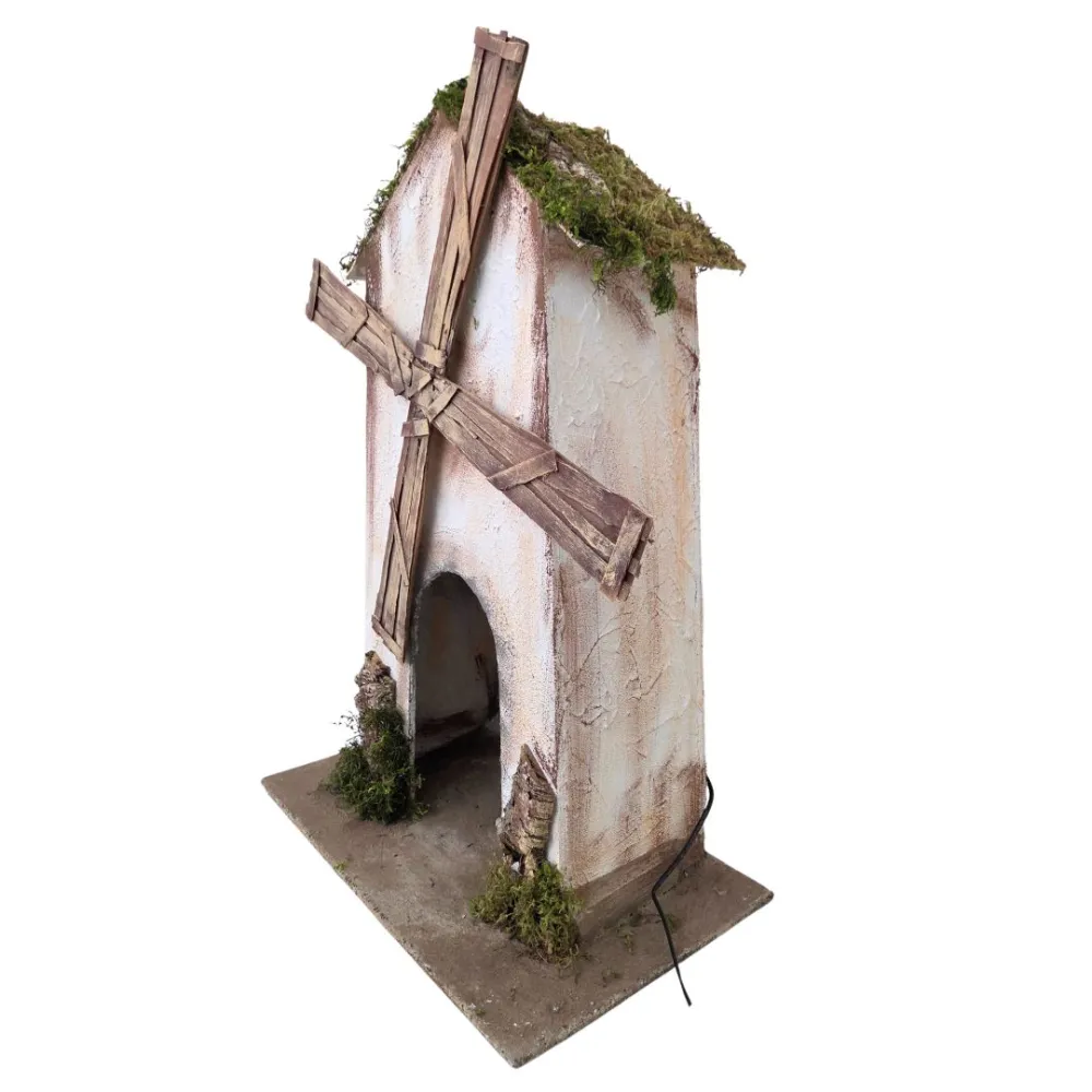 Animated Wooden Windmill, for 30 cm Nativity Figures