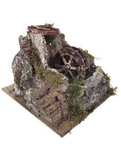 Mulino ad acqua per statue da 8-10 cm con acqua in movimento