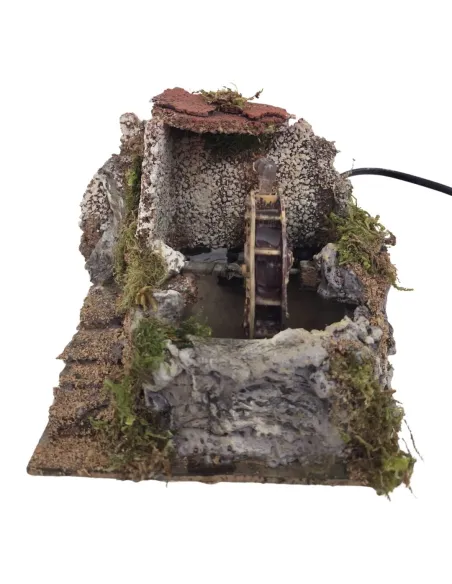 Watermill with Moving Water, for 8–10 cm Nativity Figures