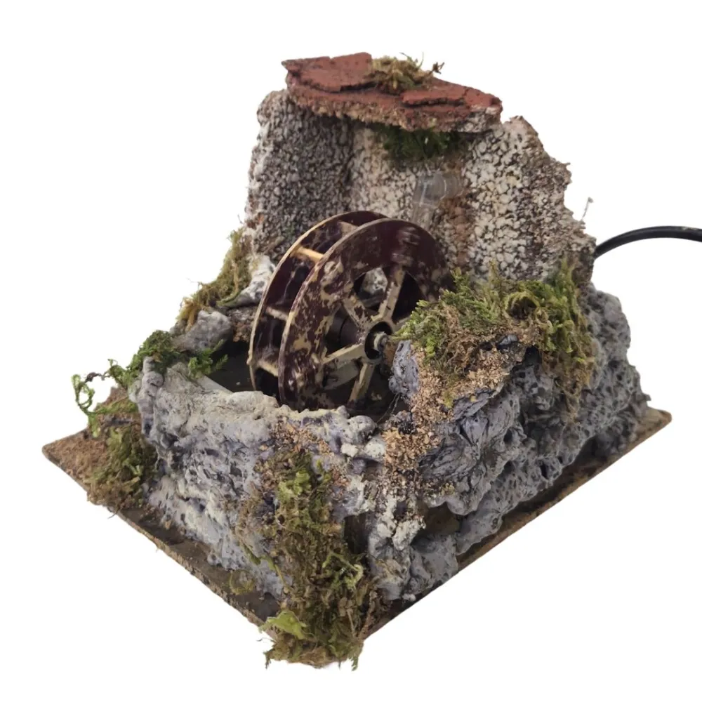 Watermill with Moving Water, for 8–10 cm Nativity Figures