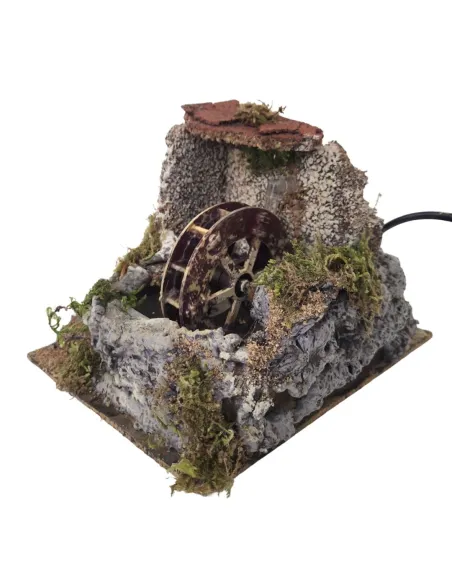 Mulino ad acqua per statue da 8-10 cm con acqua in movimento