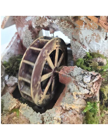 Mulino ad acqua per statue da 12-15 cm con acqua in movimento