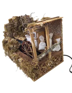 Watermill with Stream and House, for 8–10 cm Nativity Figures 2