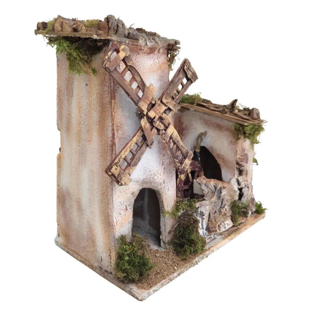 Animated Windmill and Watermill for 8–10 cm Nativity Figures