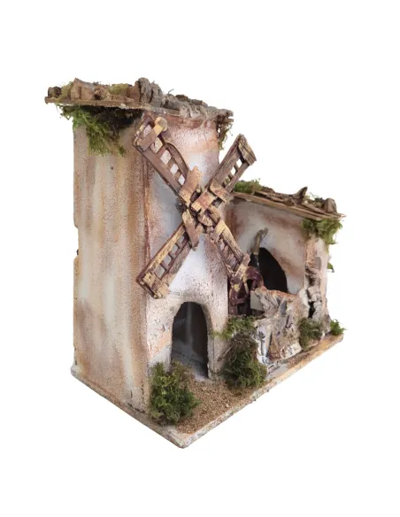 Animated Windmill and Watermill for 8–10 cm Nativity Figures