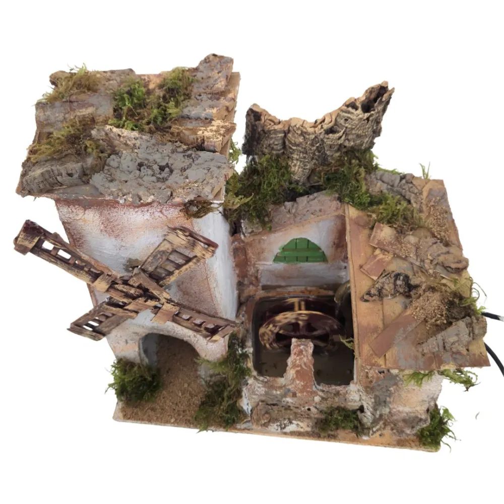 Animated Windmill and Watermill for 8–10 cm Nativity Figures