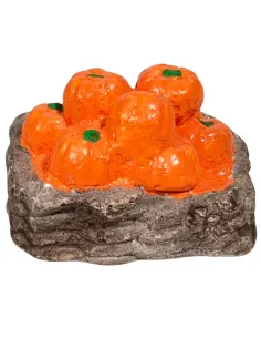 Cesto con zucche in gesso per statue da 20 cm