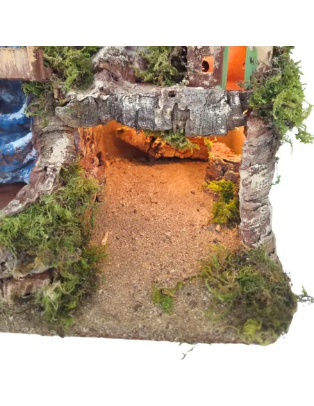 Village with Waterfall and Grotto for 6–7 cm Nativity Figures