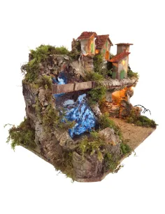 Village with Waterfall and Grotto for 10–12 cm Nativity Figures 2
