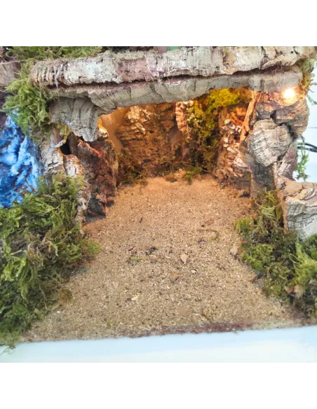 Village with Waterfall and Grotto for 10–12 cm Nativity Figures