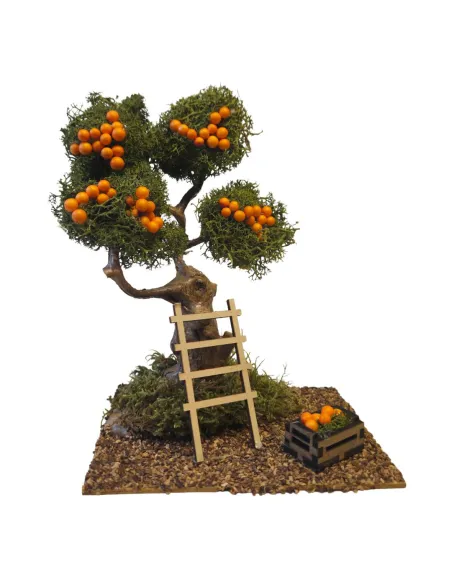 Orange Tree with Ladder, for 8–10 cm Nativity Figures