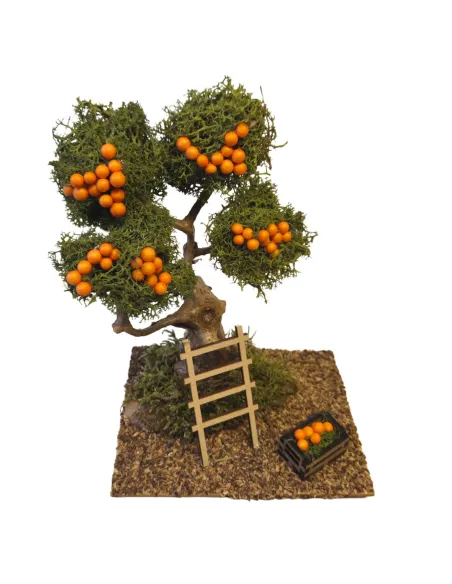 Orange Tree with Ladder, for 8–10 cm Nativity Figures