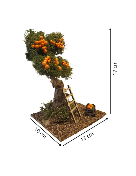 Orange Tree with Ladder, for 8–10 cm Nativity Figures