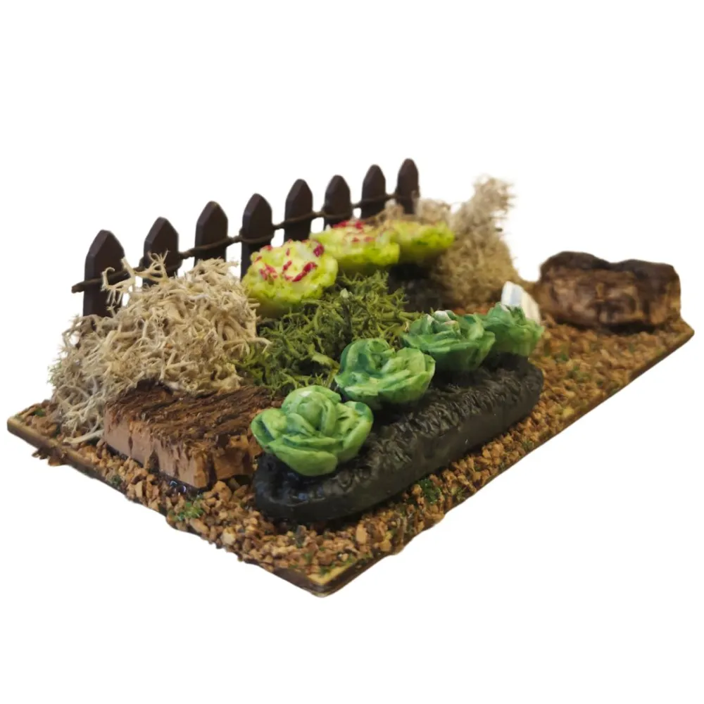 Vegetable Garden with Fence, for 8–10 cm Nativity Figures